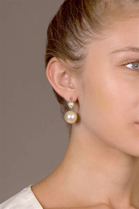 christian dior earring pearl|Christian Dior pearl earrings price.